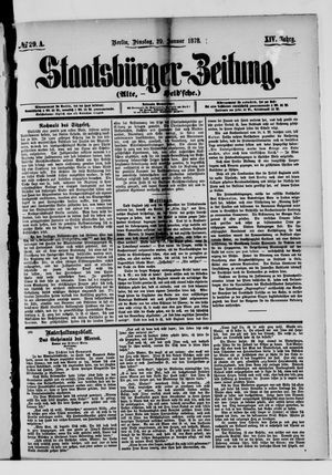 Staatsbürger-Zeitung vom 29.01.1878