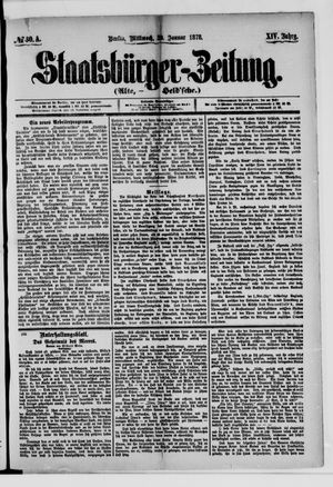 Staatsbürger-Zeitung on Jan 30, 1878