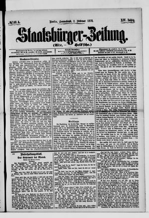 Staatsbürger-Zeitung on Feb 2, 1878