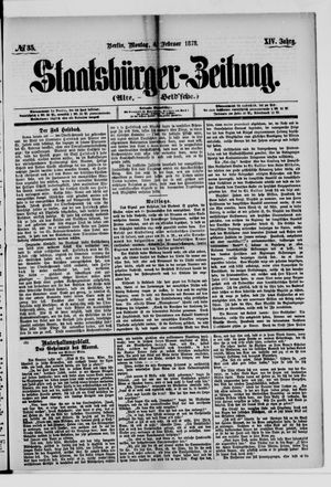Staatsbürger-Zeitung on Feb 4, 1878