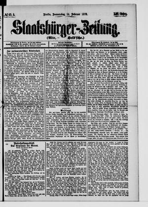 Staatsbürger-Zeitung on Feb 14, 1878