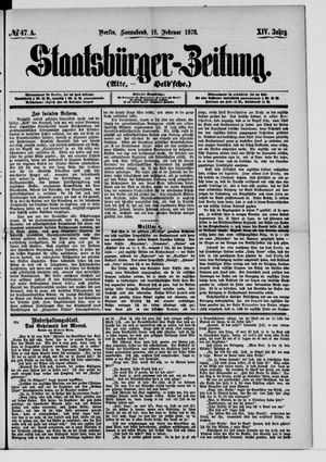 Staatsbürger-Zeitung vom 16.02.1878