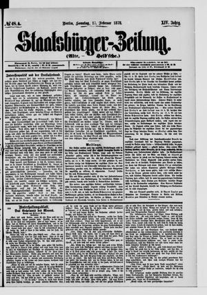 Staatsbürger-Zeitung vom 17.02.1878
