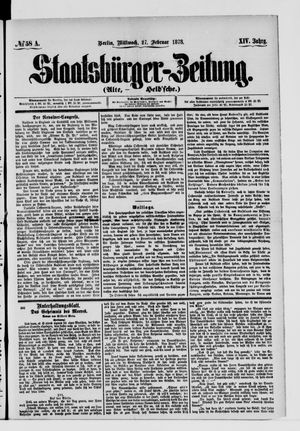Staatsbürger-Zeitung on Feb 27, 1878