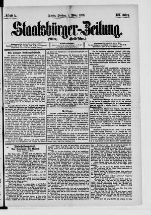 Staatsbürger-Zeitung vom 01.03.1878