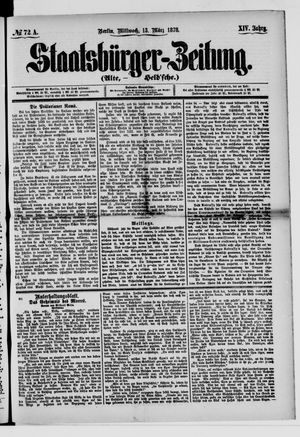 Staatsbürger-Zeitung on Mar 13, 1878