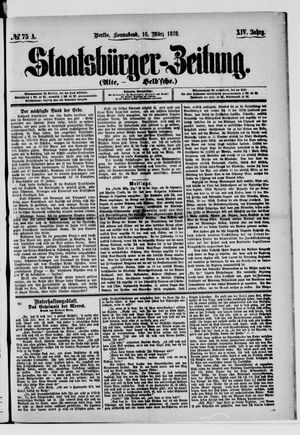 Staatsbürger-Zeitung on Mar 16, 1878