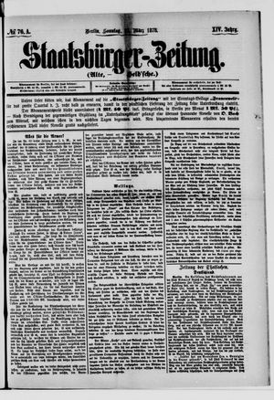 Staatsbürger-Zeitung on Mar 17, 1878