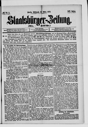 Staatsbürger-Zeitung vom 20.03.1878