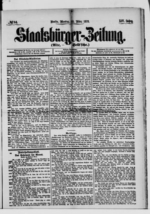 Staatsbürger-Zeitung on Mar 25, 1878