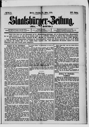 Staatsbürger-Zeitung on Mar 26, 1878