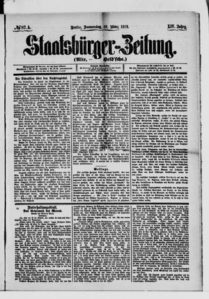 Staatsbürger-Zeitung on Mar 28, 1878