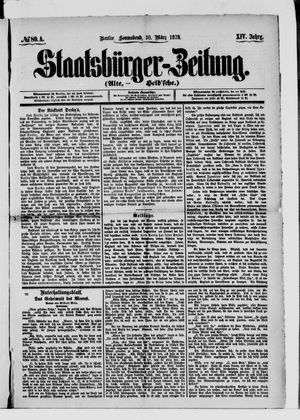 Staatsbürger-Zeitung on Mar 30, 1878