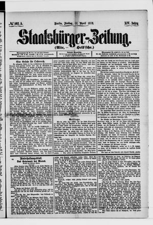 Staatsbürger-Zeitung vom 12.04.1878