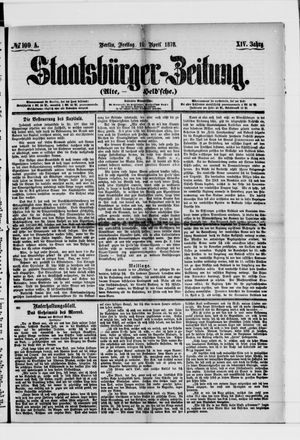 Staatsbürger-Zeitung on Apr 19, 1878