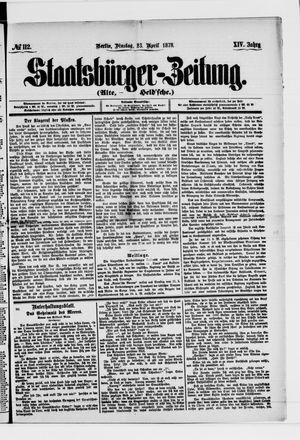 Staatsbürger-Zeitung vom 23.04.1878