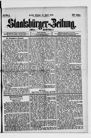 Staatsbürger-Zeitung vom 30.04.1878
