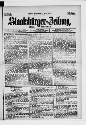 Staatsbürger-Zeitung on May 4, 1878