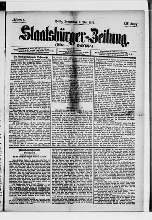 Staatsbürger-Zeitung vom 09.05.1878