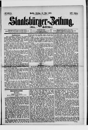 Staatsbürger-Zeitung on May 10, 1878