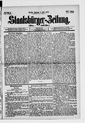 Staatsbürger-Zeitung on May 21, 1878