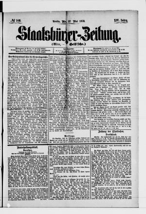 Staatsbürger-Zeitung on May 27, 1878