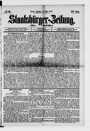 Staatsbürger-Zeitung on May 31, 1878