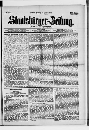 Staatsbürger-Zeitung on Jun 3, 1878