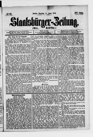 Staatsbürger-Zeitung vom 11.06.1878
