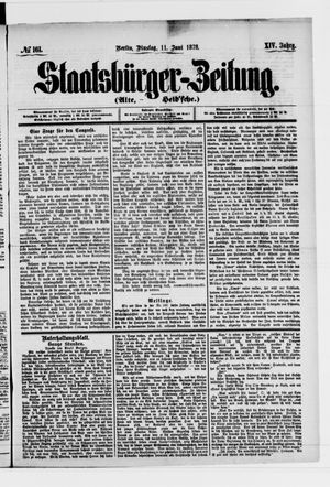 Staatsbürger-Zeitung vom 11.06.1878