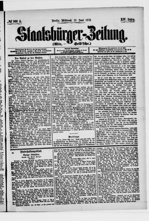 Staatsbürger-Zeitung on Jun 19, 1878