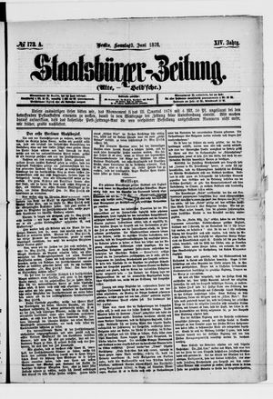 Staatsbürger-Zeitung on Jun 23, 1878