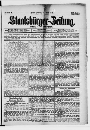 Staatsbürger-Zeitung vom 25.06.1878