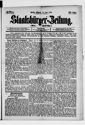 Staatsbürger-Zeitung vom 26.06.1878
