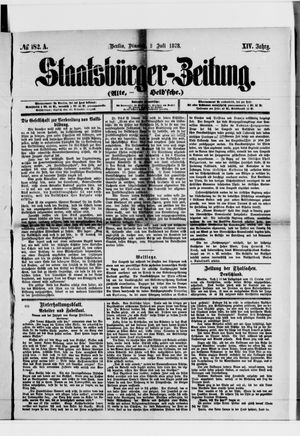 Staatsbürger-Zeitung on Jul 2, 1878