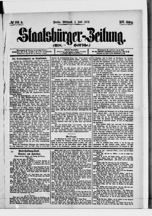 Staatsbürger-Zeitung on Jul 3, 1878