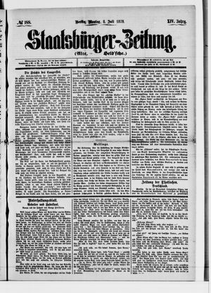 Staatsbürger-Zeitung vom 08.07.1878