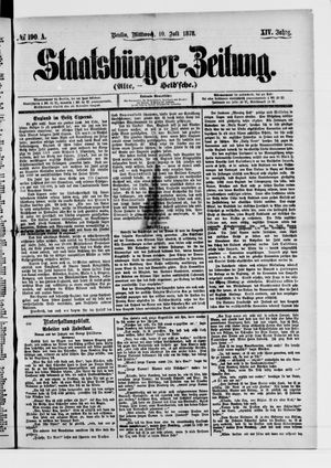 Staatsbürger-Zeitung on Jul 10, 1878