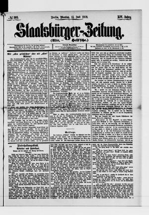 Staatsbürger-Zeitung on Jul 15, 1878