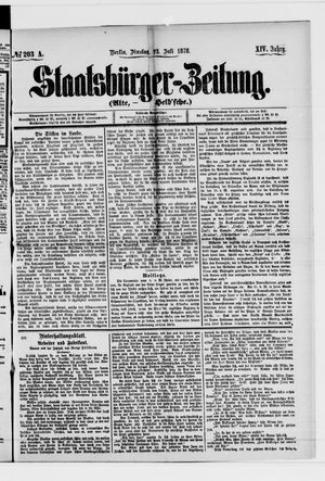 Staatsbürger-Zeitung vom 23.07.1878