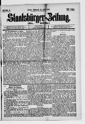 Staatsbürger-Zeitung vom 24.07.1878