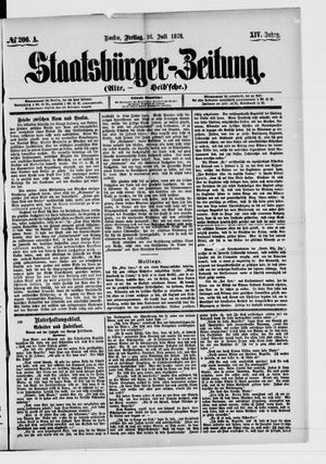 Staatsbürger-Zeitung on Jul 26, 1878