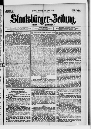 Staatsbürger-Zeitung vom 30.07.1878