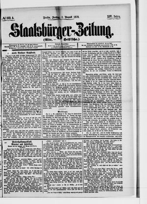 Staatsbürger-Zeitung on Aug 2, 1878
