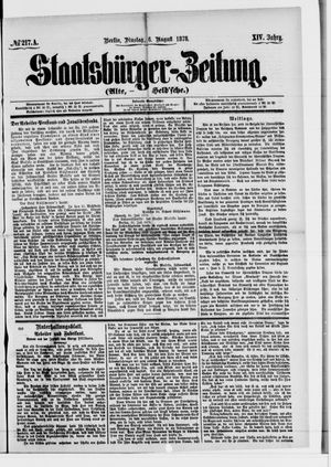 Staatsbürger-Zeitung on Aug 6, 1878