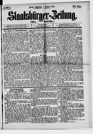 Staatsbürger-Zeitung on Aug 7, 1878