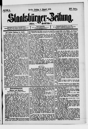 Staatsbürger-Zeitung vom 09.08.1878