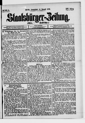 Staatsbürger-Zeitung on Aug 10, 1878
