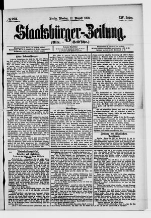 Staatsbürger-Zeitung vom 12.08.1878