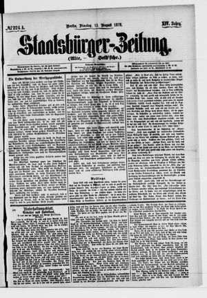 Staatsbürger-Zeitung on Aug 13, 1878